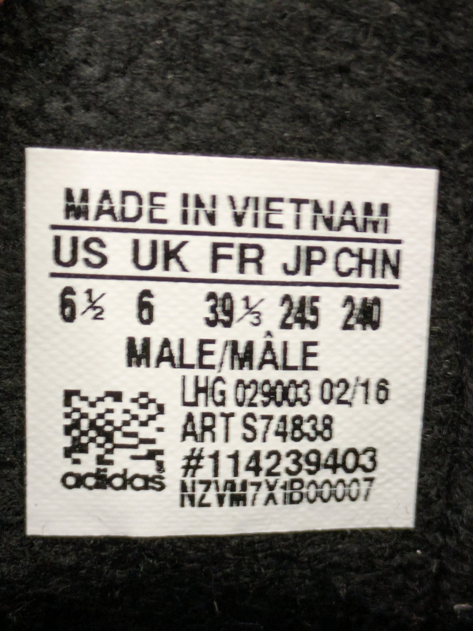 Adidas Hamburg Size 6 Casual Station