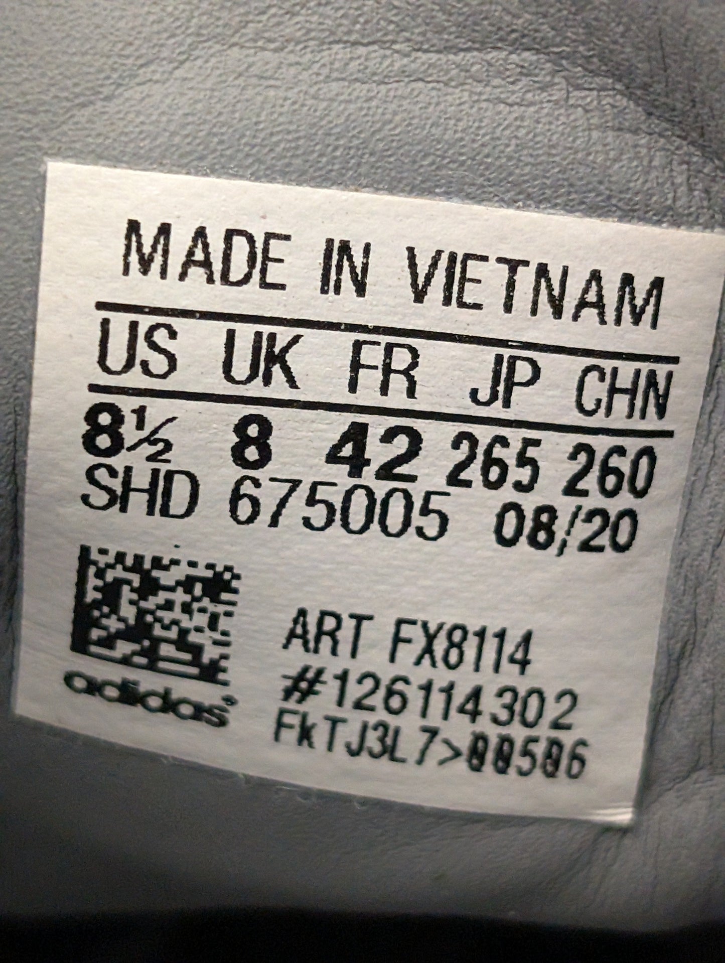 Adidas Hamburg Size 8 Casual Station