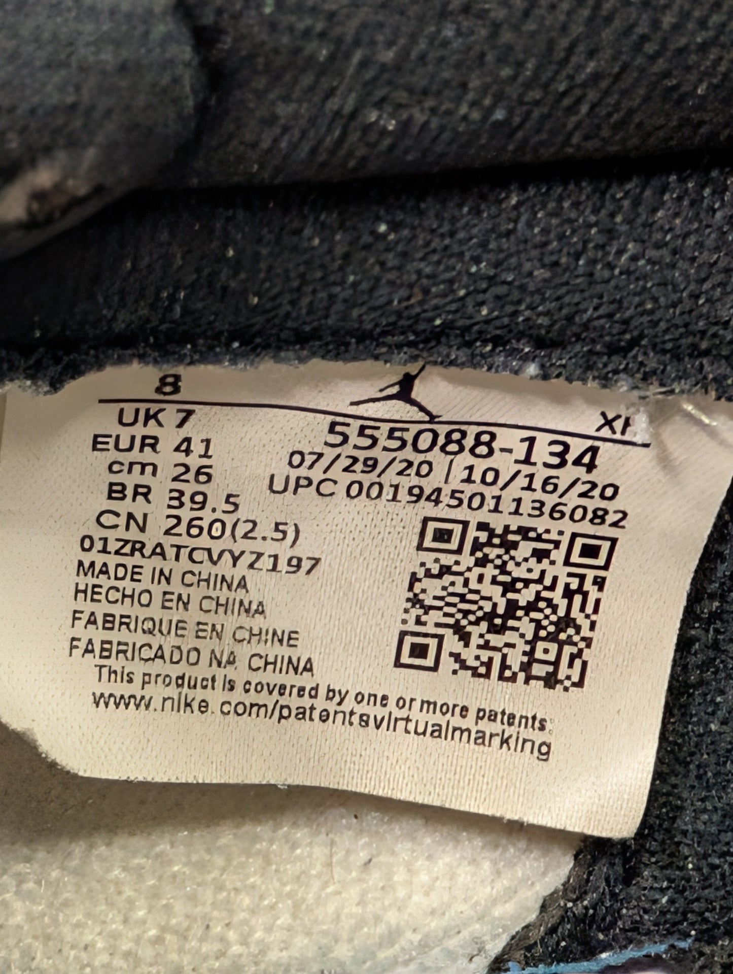 Air Jordan 1 High Retro High White University Blue Size 7 Casual Station