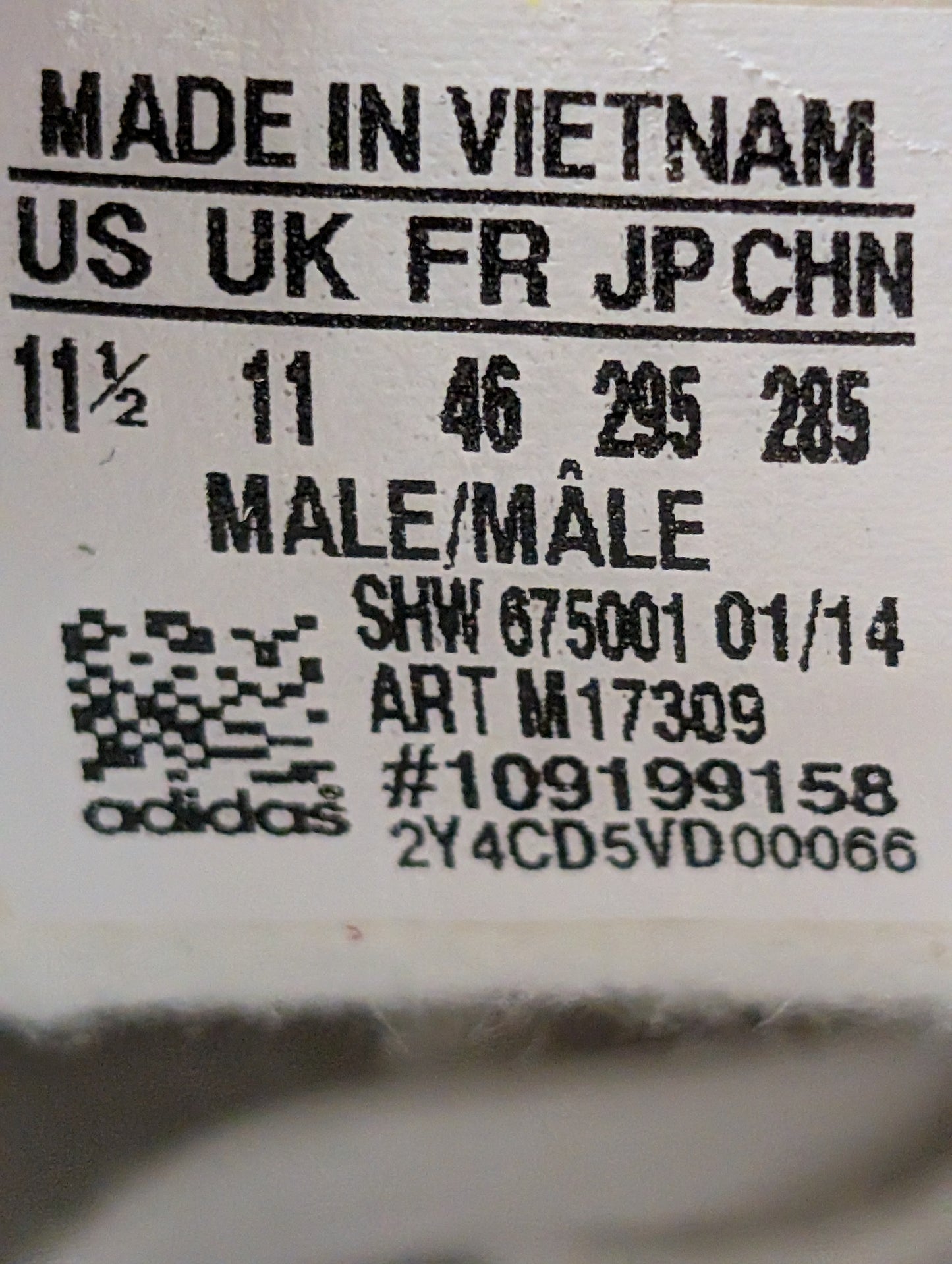 Adidas Hamburg Size 11