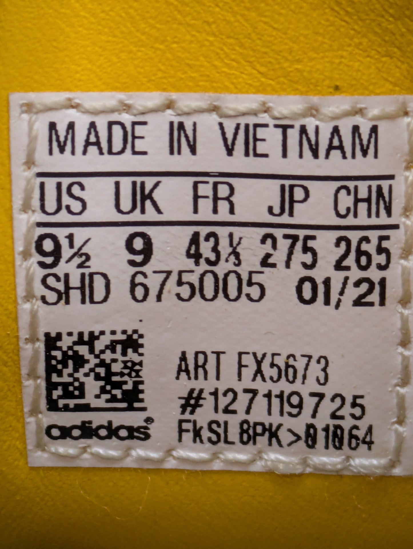 Adidas Hamburg Size 9 Casual Station