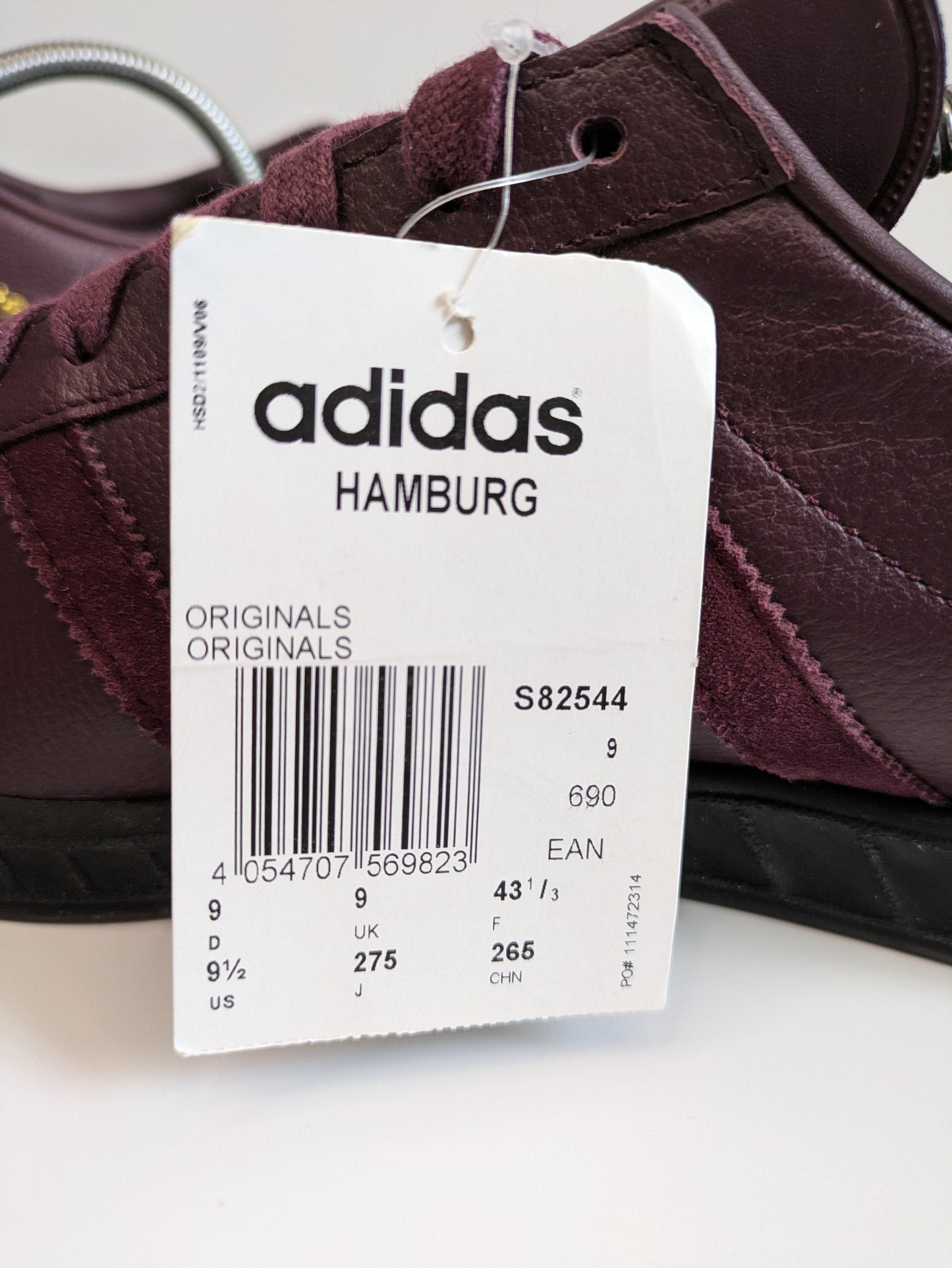 Adidas Hamburg Size 9 - NEW Casual Station
