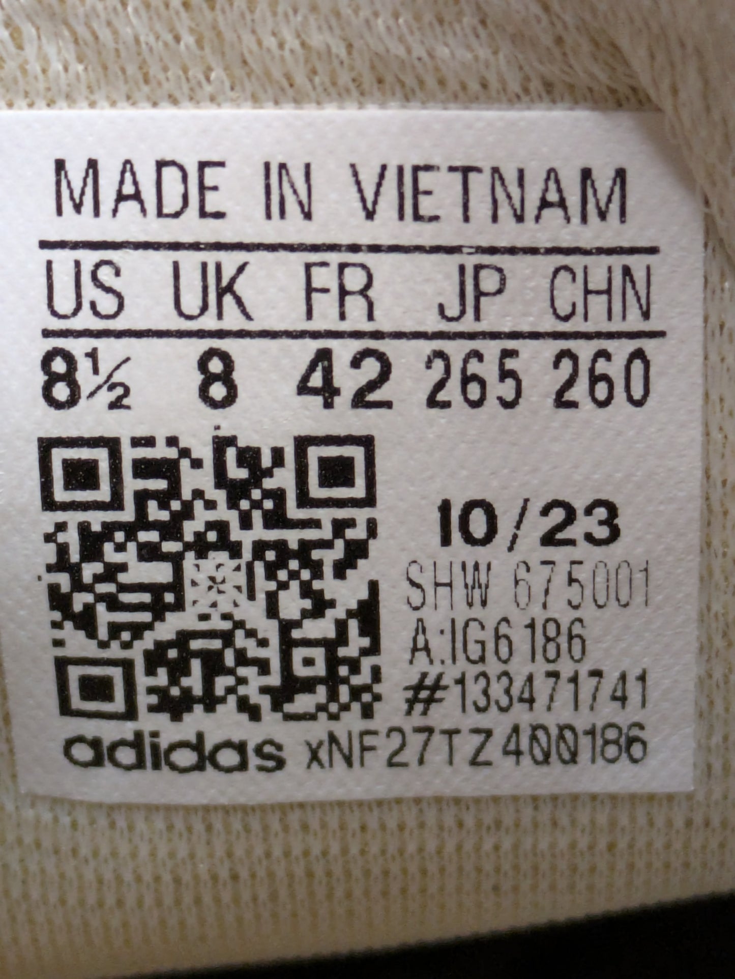 Adidas Bermuda Cordura Mesa Size 8