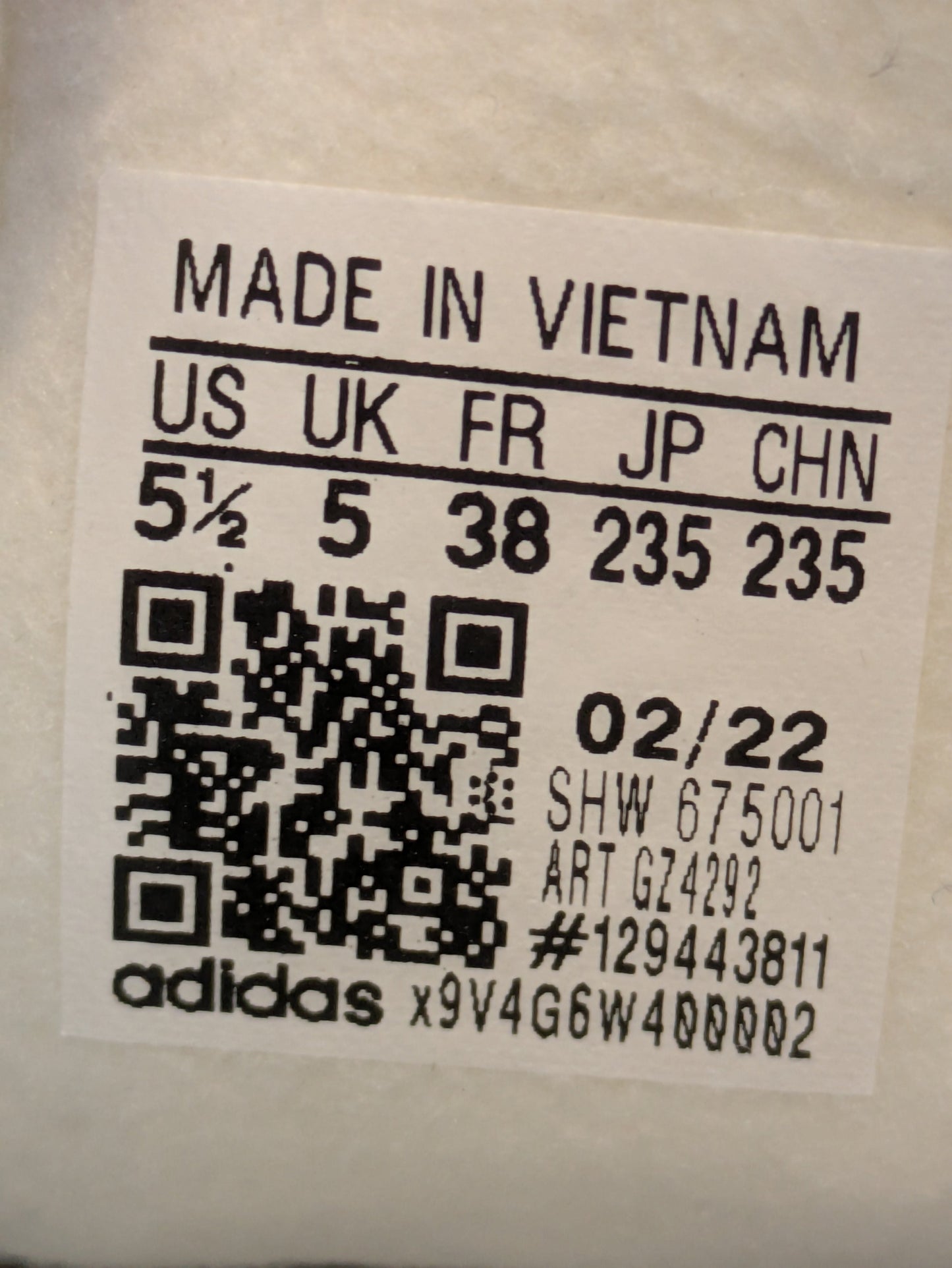 Adidas SPZL Yabisah Size 5 Casual Station