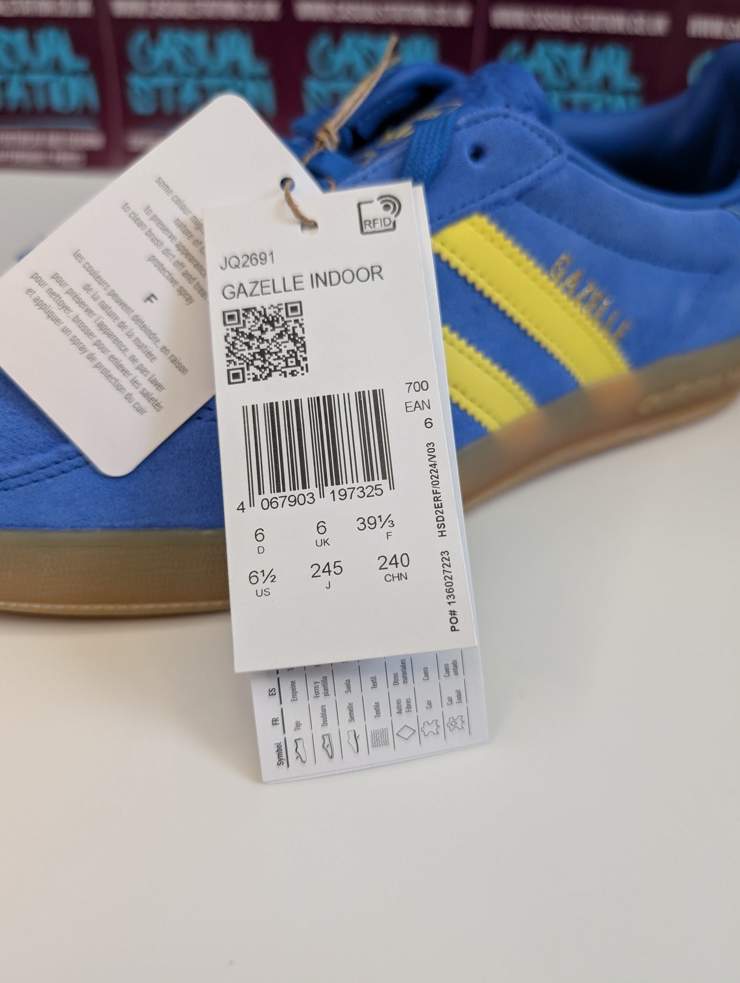 Adidas Gazelle Indoor Size 6 - NEW Casual Station