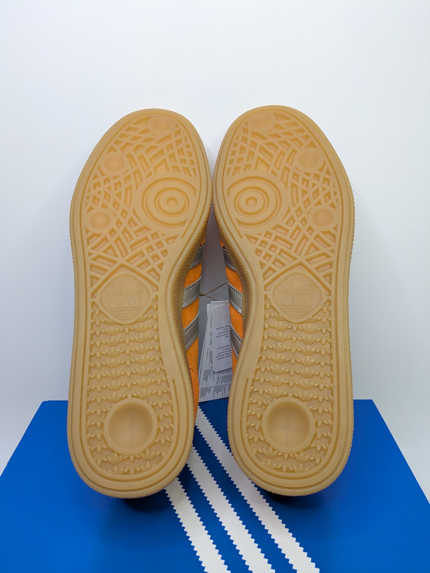 Adidas Handball Spezial Orange and Silver Casual Station