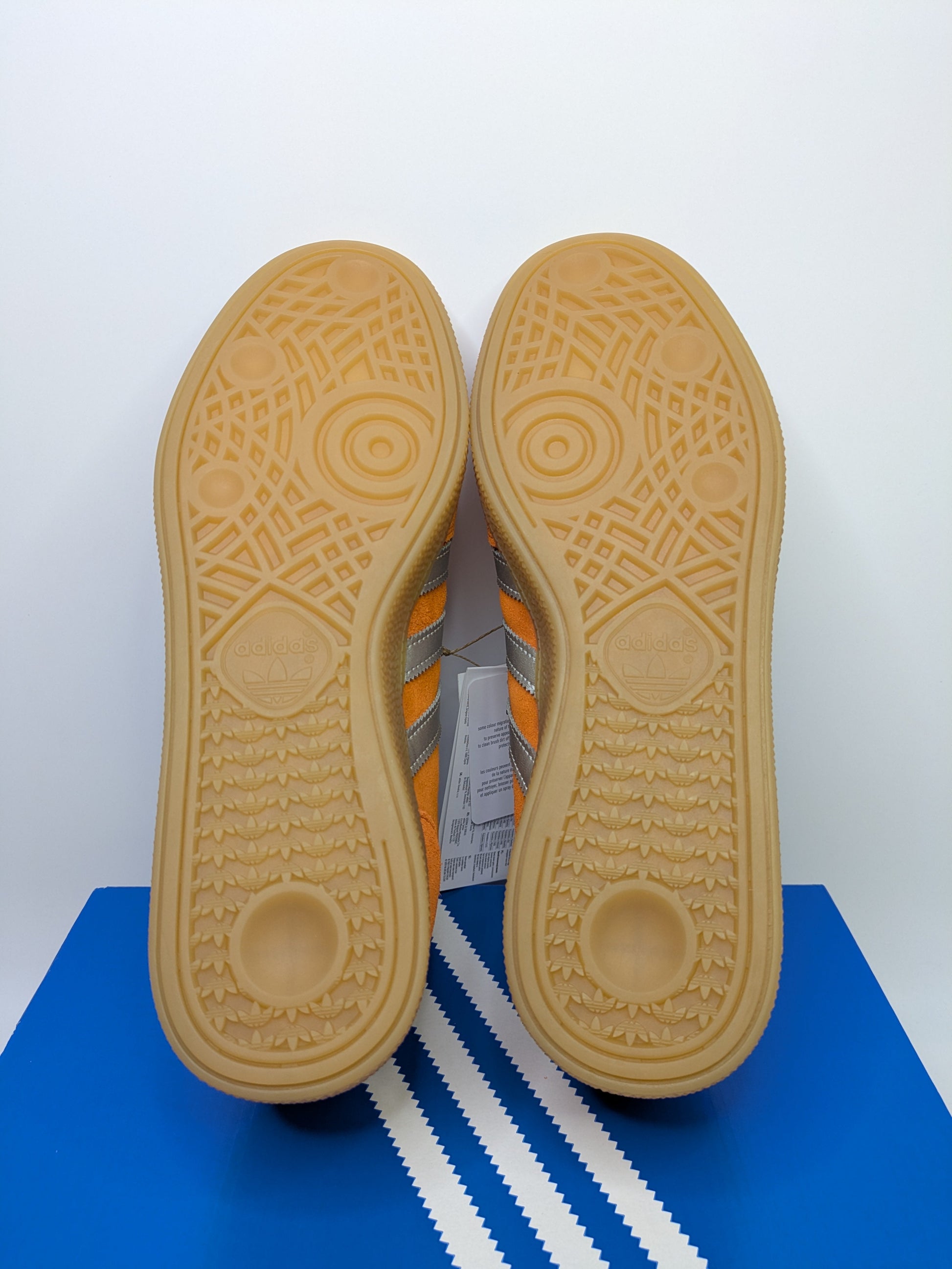 Adidas Handball Spezial Orange and Silver Casual Station