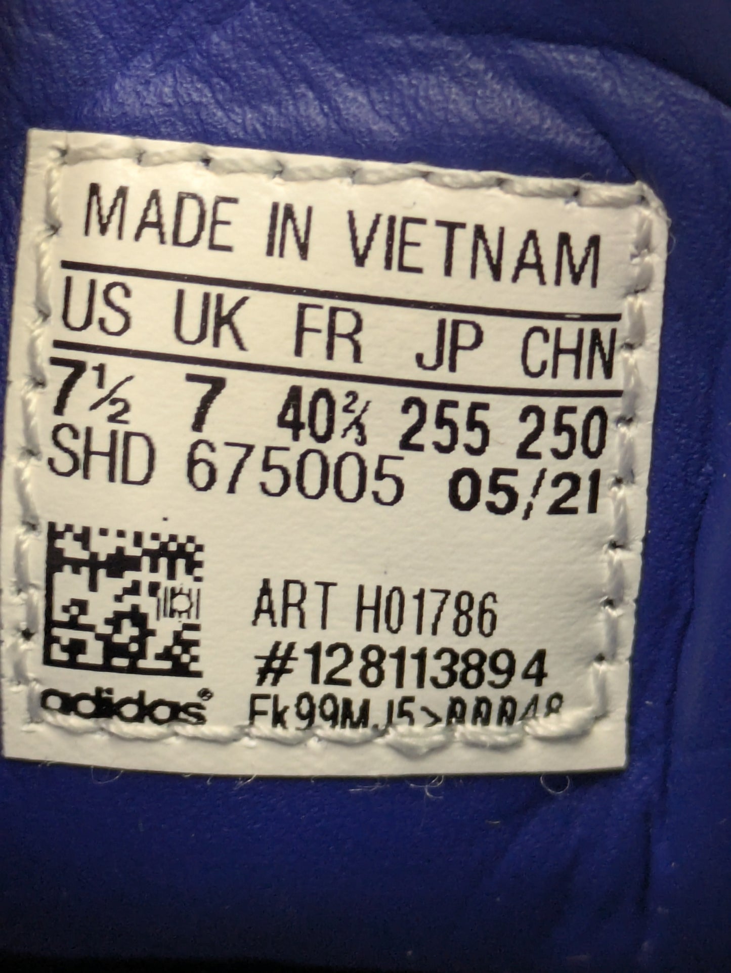 Adidas Hamburg Size 7 Casual Station