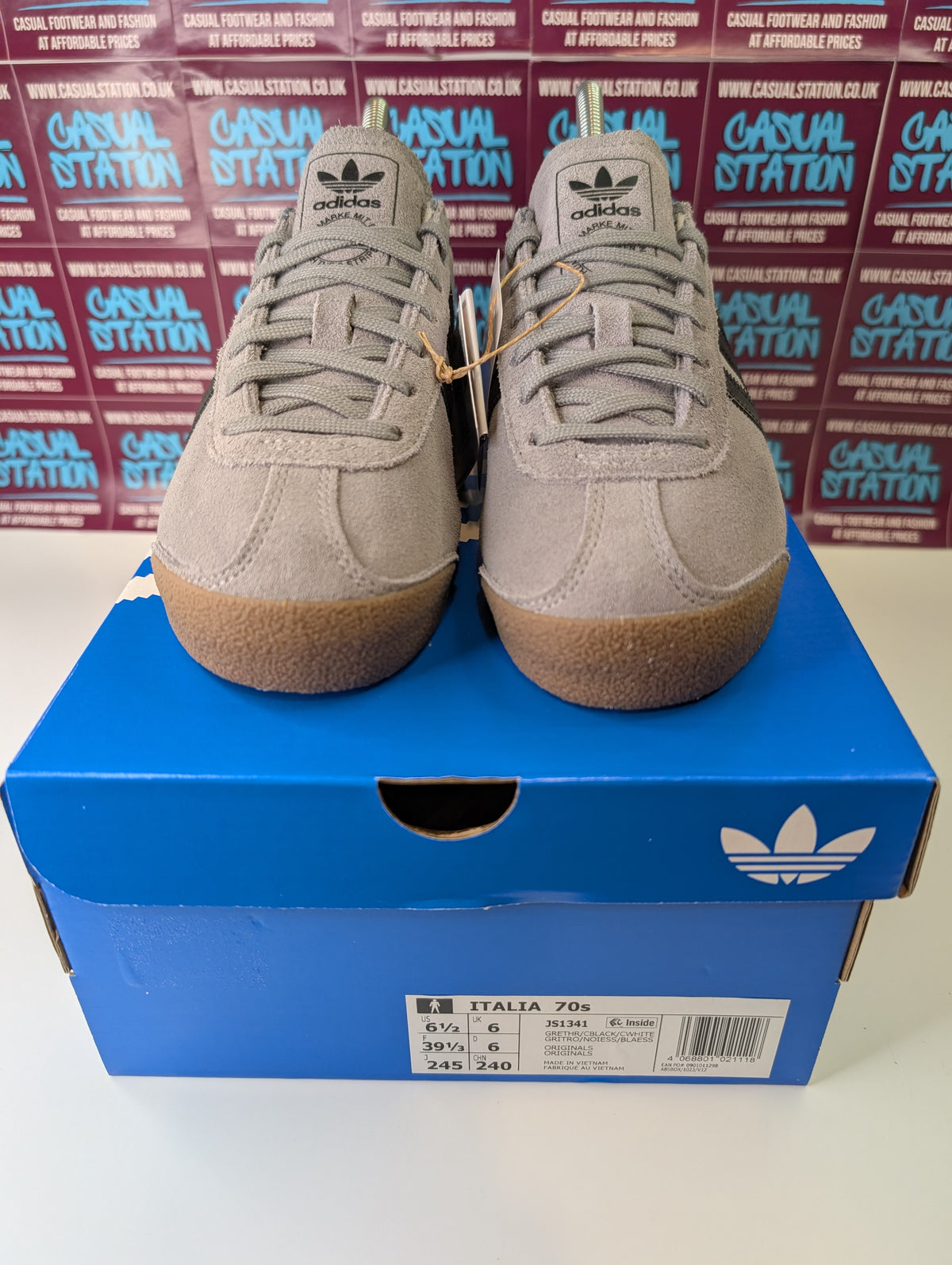 Adidas Italia 70s Grey Trainers UK 6 - BRAND NEW