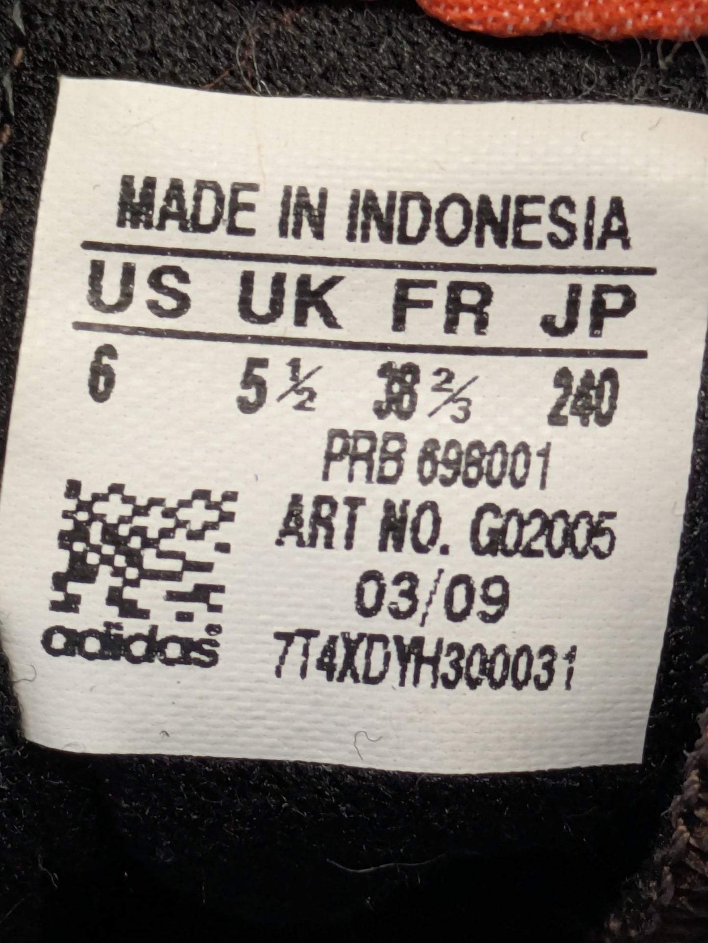 Adidas Dragon 2009 Size 5.5