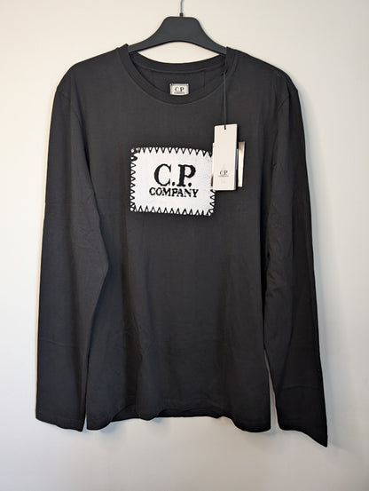 C.P. Company - Long Sleeve Logo Label T-Shirt - BRAND NEW Casual Station
