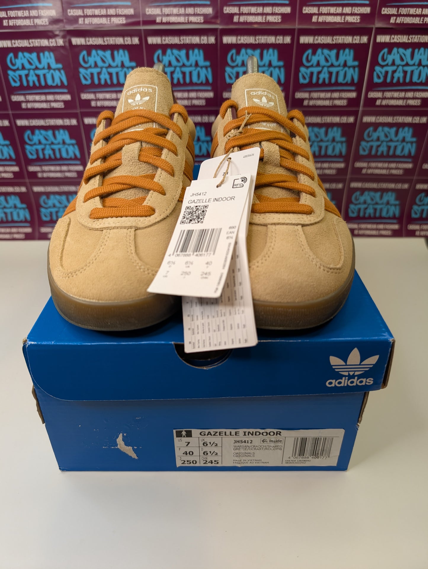 Adidas Gazelle Indoor Trainers Size 6.5 - BRAND NEW