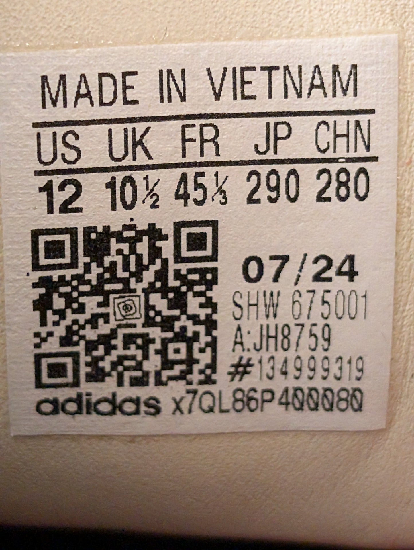 Adidas Hamburg Trainers Size UK 10.5
