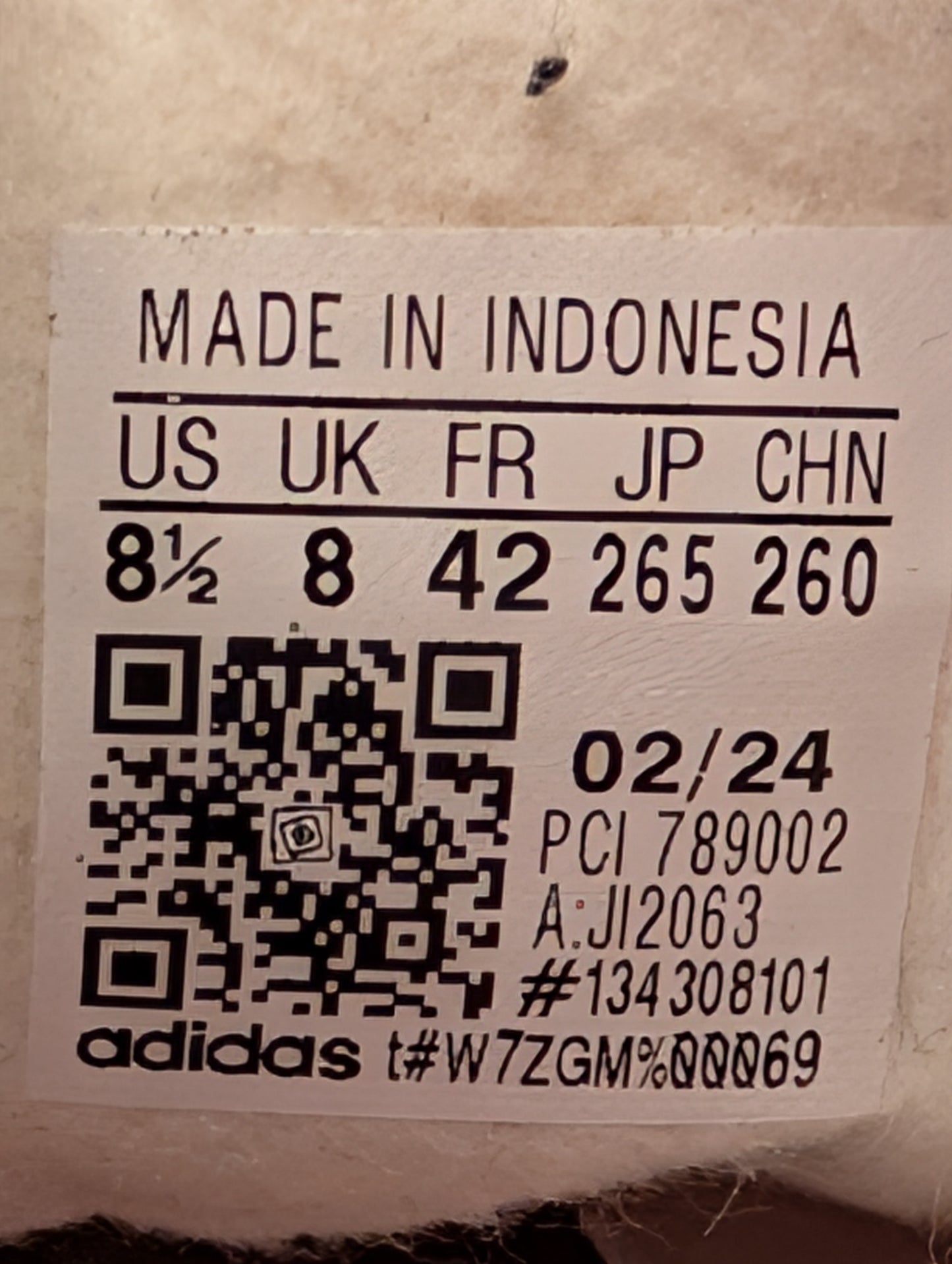 Adidas Gazelle Indoor Size 8