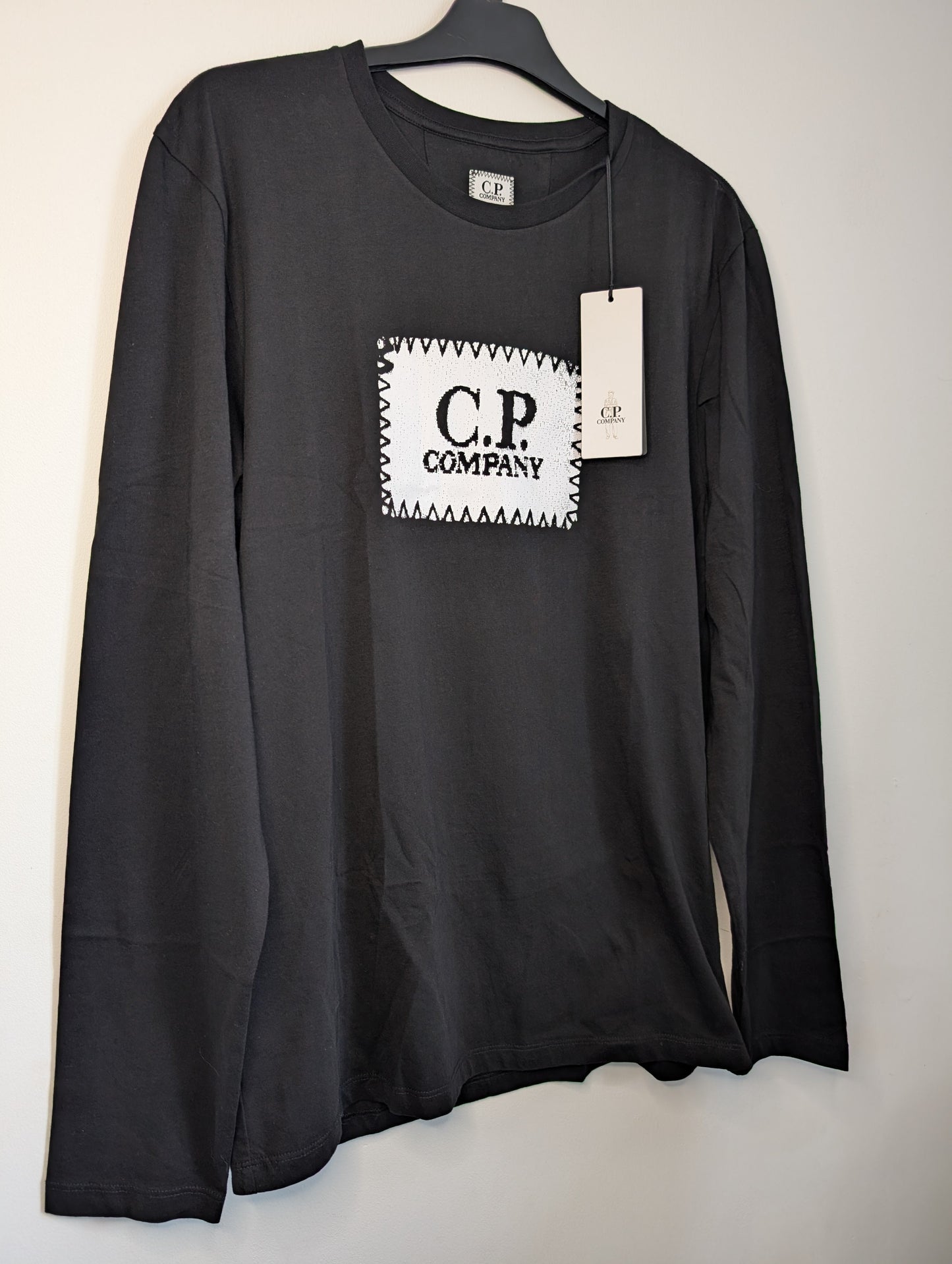 C.P. Company - Long Sleeve Logo Label T-Shirt - BRAND NEW Casual Station