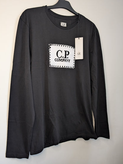C.P. Company - Long Sleeve Logo Label T-Shirt - BRAND NEW Casual Station