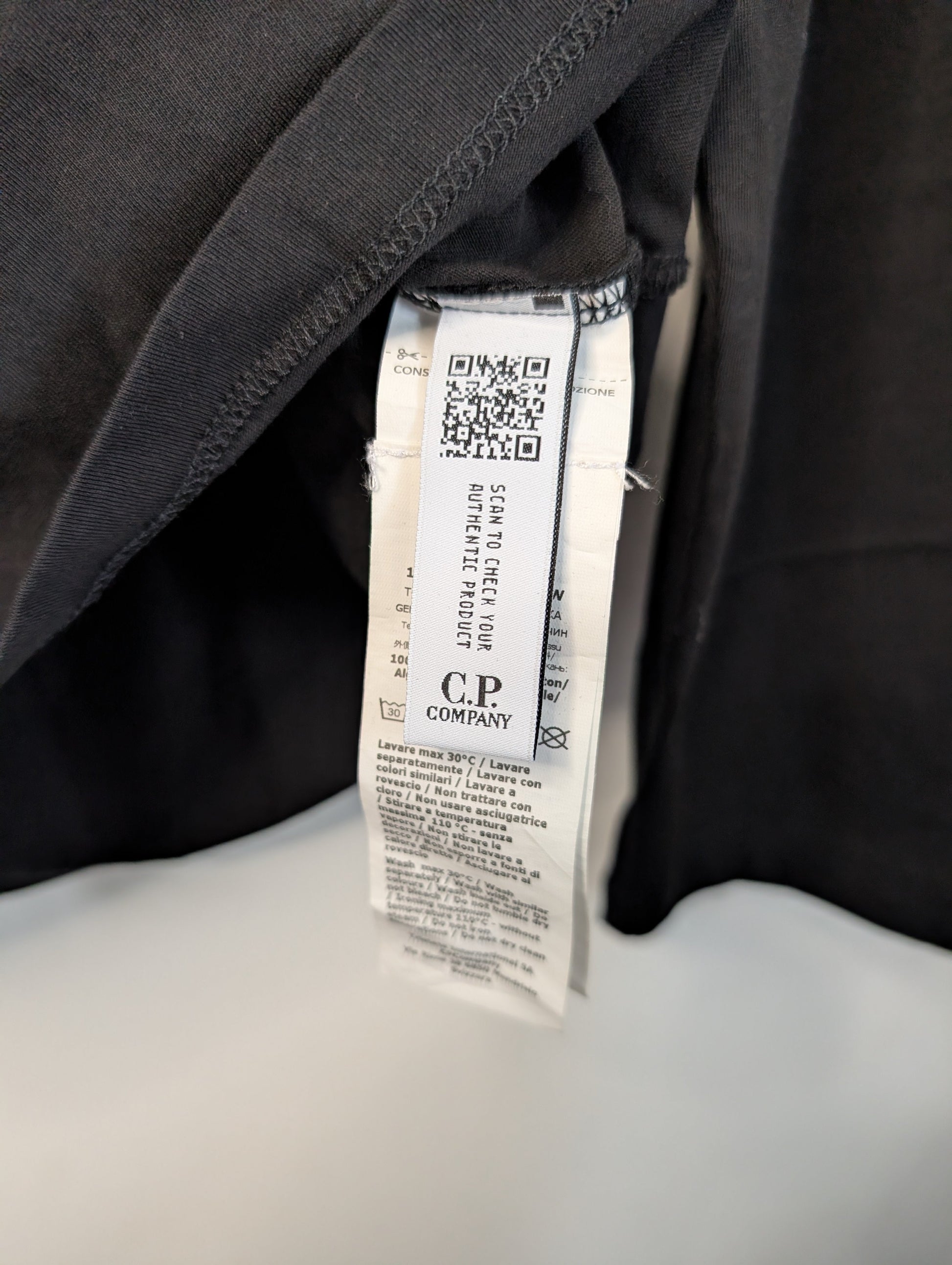 C.P. Company - Long Sleeve Logo Label T-Shirt - BRAND NEW Casual Station
