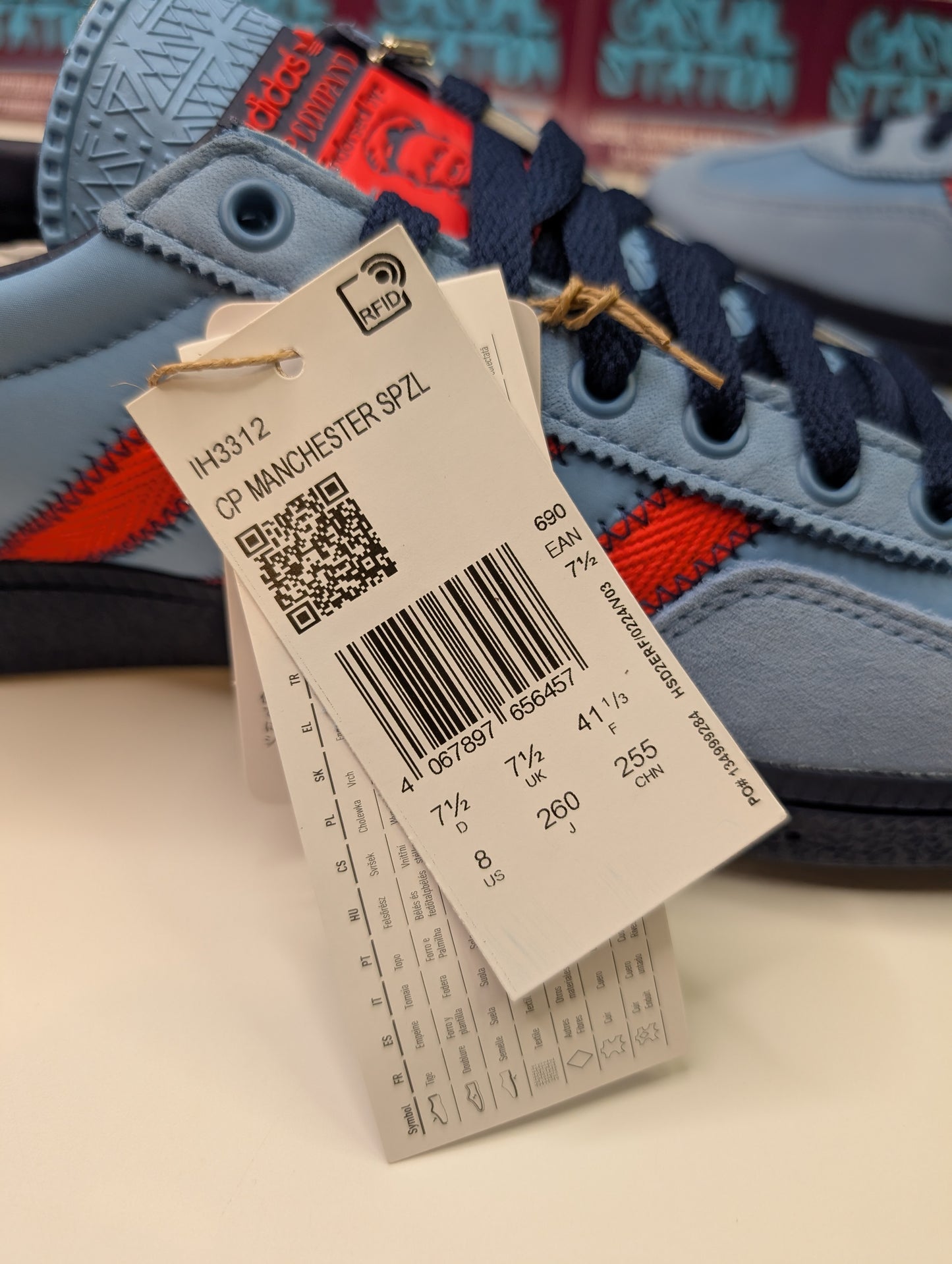 Adidas x C.P. Company SPZL Manchester Size 7.5 - NEW