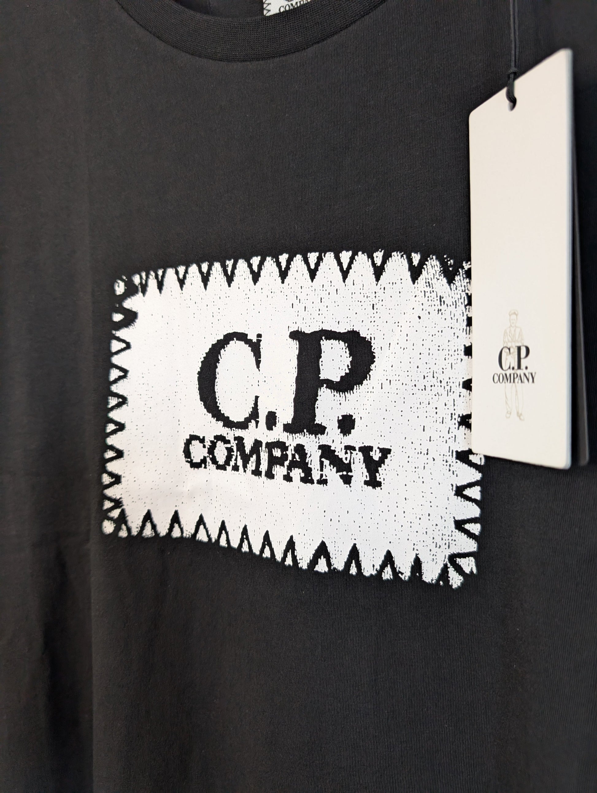 C.P. Company - Long Sleeve Logo Label T-Shirt - BRAND NEW Casual Station