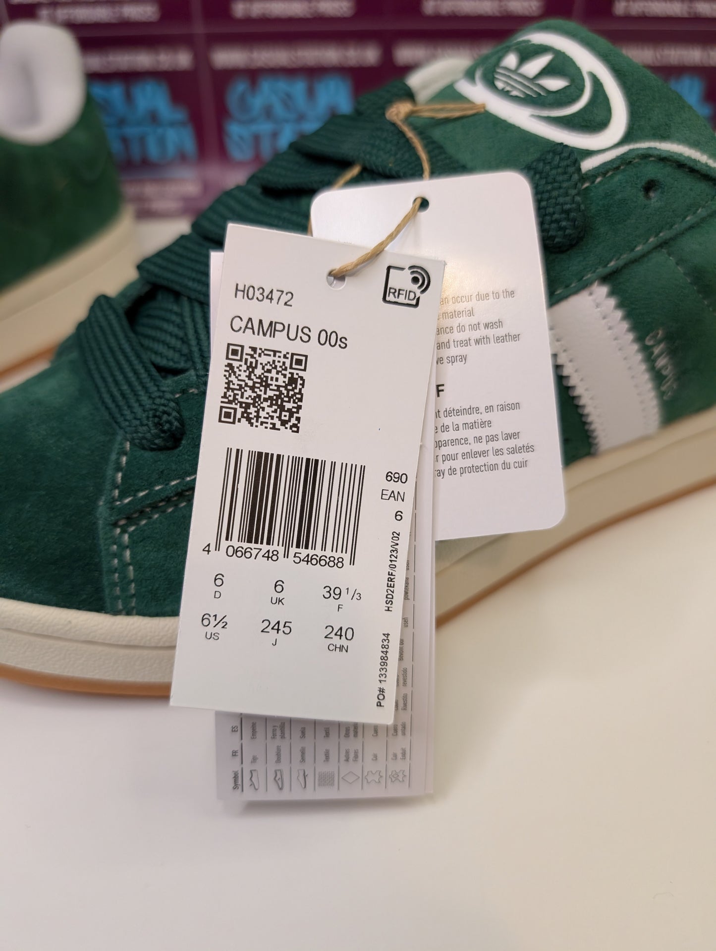 Adidas Campus 00s Dark Green Trainers UK 6 - BRAND NEW
